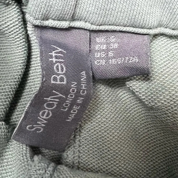 Sweaty Betty Jogger Sweatpants Cotton Heath Green Activewear Casual Women’s 6 - Picture 5 of 9